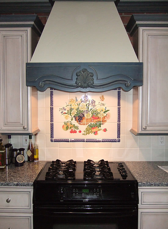 tile backsplash mural